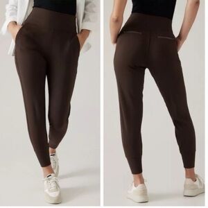 Athleta Venice high rise jogger pant toasted brown size medium
